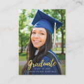 Graduation Photo Script Modern Party Invitation (Devant)