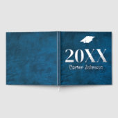 Graduation Pile Argent Sur Cuir Bleu (Complet)