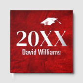 Graduation Pile Argent Sur Cuir Rouge (Recto)