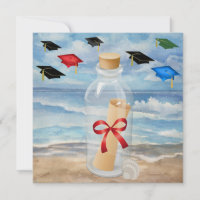 Graduation - "Plage Invitation in a Bottle" - SRF