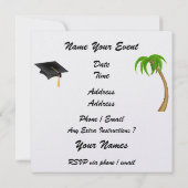 Graduation - "Plage Invitation in a Bottle" - SRF (Dos)