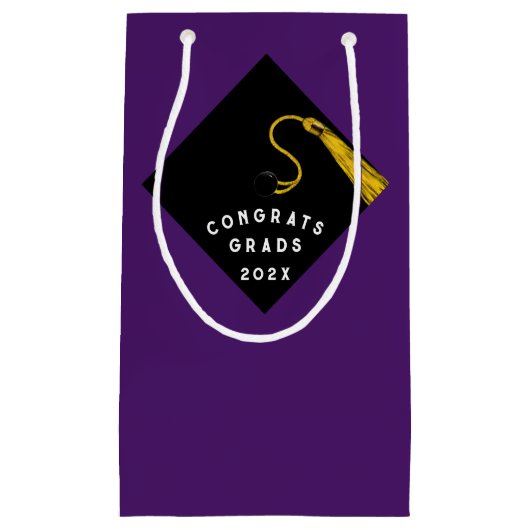 Graduation Purple Petit sac cadeau (Devant)