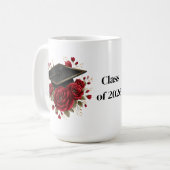 Graduation Red Roses Koffiemok (Voorkant links)