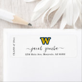 Graduation Return Address Label with School Logo (Insitu)