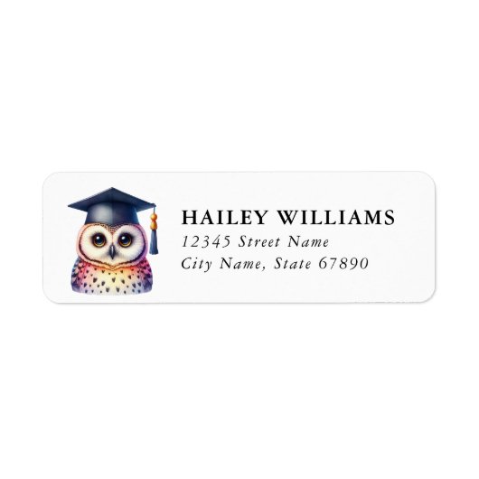 Graduation Return Address Labels (Voorkant)