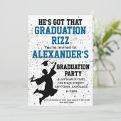 Graduation Rizz Party Invitation (Debout devant)