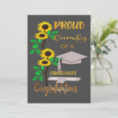 Graduation Salutations Carte Plat (Debout devant)
