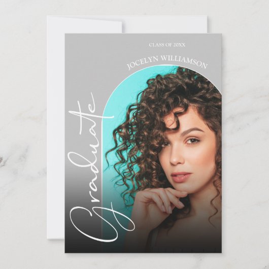 Graduation Script Arch Photo Invitation (Devant)