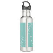 Graduation simple Foliage Aqua Bouteille d'eau (Dos)