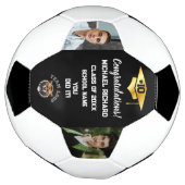 Graduation Soccer Personnalisé Photo & Nom Keepsak (Tourné)