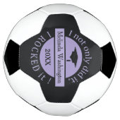 Graduation sur mesure nom et année de football (Tourné)