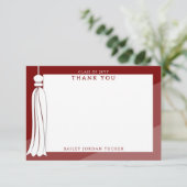 Graduation Tassel Dark Red Ombre Merci (Debout devant)