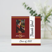 Graduation traditionnelle Carte de remerciements r (Debout devant)