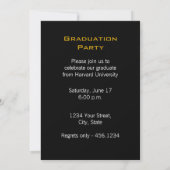 Graduation Trois Photos Fête Invitation (Dos)