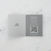 Graduation unique QR Code Invitation | Ajouter une (Intérieur)