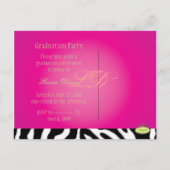 Graduations Fête Invitations, photos cartes postal (Dos)