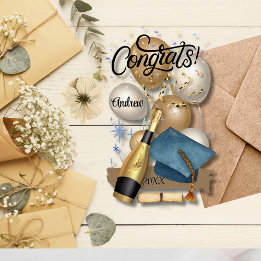 Graducatie Kaart Acryl Uitnodigingen