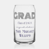 Gradué personnel moderne tendance 16oz (Recto)