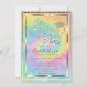 Gradup Diamonds Stars Tie Dye Afstuderen Kaart (Voorkant)