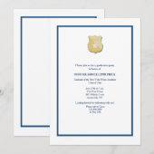 GraduPartij van de Thin Blue Line Police Academy Kaart (Voorkant / Achterkant)