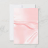 Graduparty blush roze satin rag kaart (Achterkant)