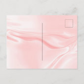 Graduparty blush roze satin rag uitnodiging briefkaart (Achterkant)