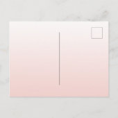 Graduparty roos goudbrij-uitnodiging briefkaart (Achterkant)