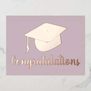 Gradupverpakking Gefeliciteerd Blush Pink Folie Feestdagen Briefkaart