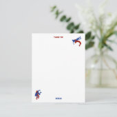 Graeco-Romeins worstelen in vrije stijl Aangepaste Bedankkaart (Staand voorkant)