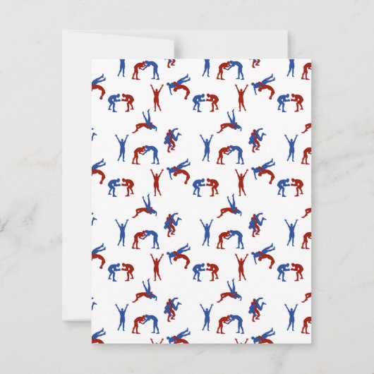 Graeco-Romeins worstelen in vrije stijl Aangepaste Bedankkaart (Achterkant)