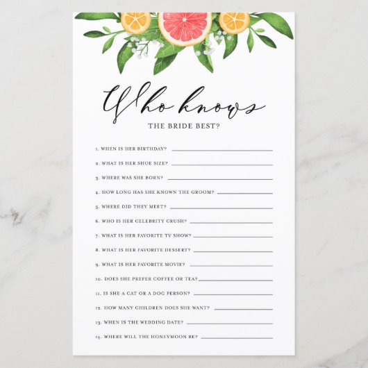 Graefruits en Sinaasappels die de Beste Bride kenn (Voorkant)