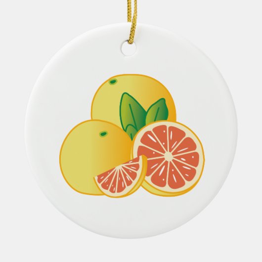 Graefruits Keramisch Ornament (Voorkant)