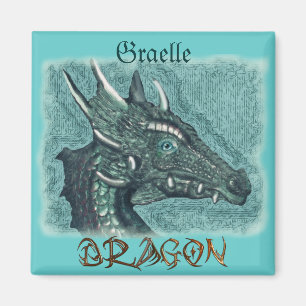 Graelle de Magische Kunst die ze Dragon Fantasy Magneet