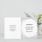 GRAEMONY schattige, eenvoudige zwarte confetti vle (Staand voorkant)