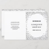 GRAEMONY schattige, eenvoudige zwarte confetti vle (Voorkant / Achterkant)