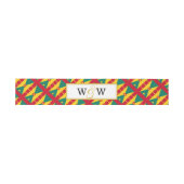 GRAENADA Monogram bruiloft Uitnodigingen Wikkel (Vlak)