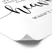 Graf Hemel Herdenking Trouwherinnering Bord Poster (Hoek)