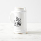 Graf Spee Zeilers Stein Bierpul (Voorkant links)