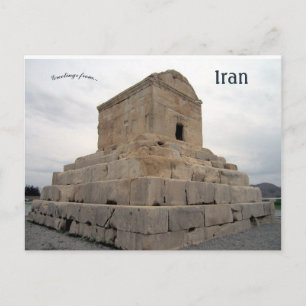 Graf van Cyrus de Grote Pasargadae Iran Briefkaart