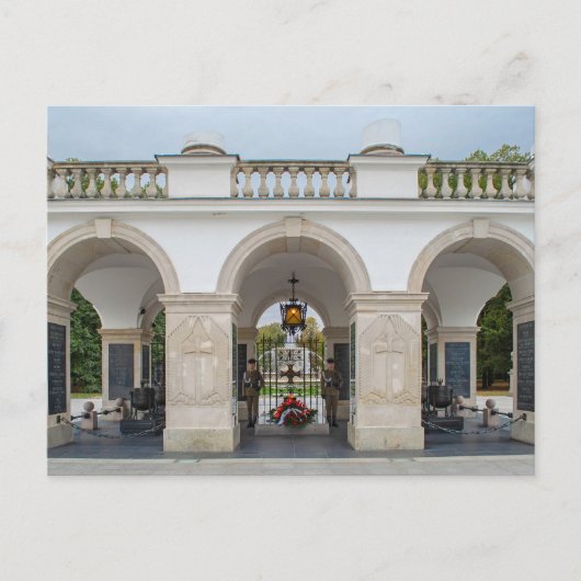 Graf van de onbekende soldaat Warschau Briefkaart (Voorkant)