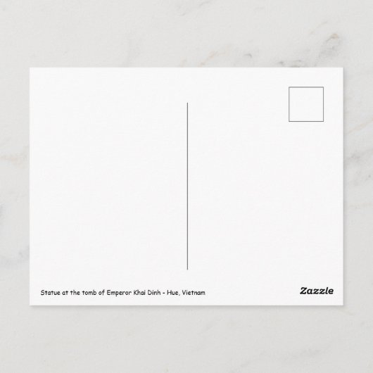 Graf van keizer Khai Dinh - Hue, Vietnam Briefkaart (Achterkant)