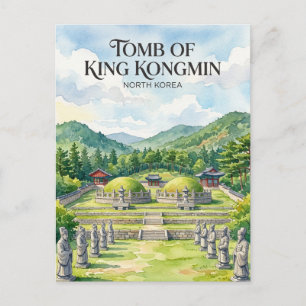 Graf van Koning Kongmin Noord-Korea Briefkaart