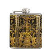 Graf van Pakal - Gouden Palenque Astronaut Heupfles (Voorkant)