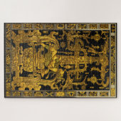 Graf van Pakal - Gouden Palenque Astronaut Legpuzzel (Horizontaal)