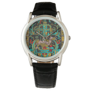 Graf van Pakal - Palenque Astronaut in kleur Horloge