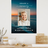 Graf Wandteken 'Herinnering' met Zonsondergang Oce Poster (Keuken)