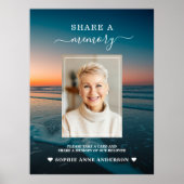 Graf Wandteken 'Herinnering' met Zonsondergang Oce Poster (Voorkant)