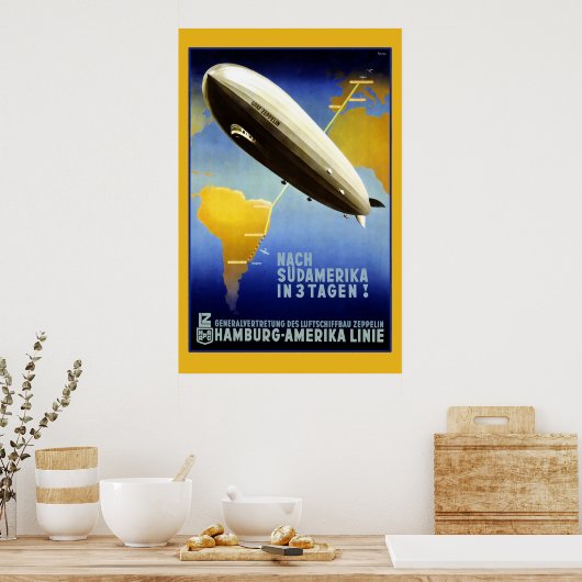 Graf Zeppelin  Duits Poster (Keuken)