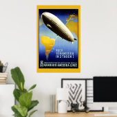 Graf Zeppelin  Duits Poster (Thuiskantoor)