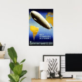 Graf Zeppelin  Duits reisposter Poster (Thuiskantoor)
